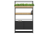 DD Max Cafe Welded Framed 2 Door Planter With Storage