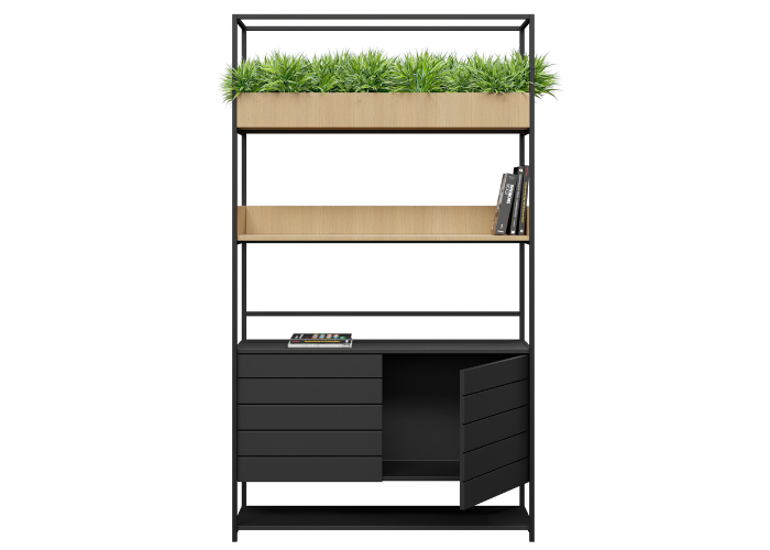 DD Max Cafe Welded Framed 2 Door Planter With Storage