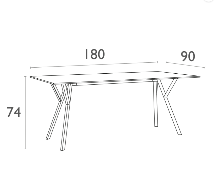 FL Max 140 Hospitality Outdoor Dining Table Top