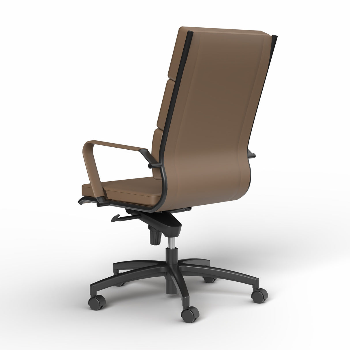 OL Mode PU Leather Upholstered Boardroom Chair - Chocolate