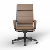 OL Mode PU Leather Upholstered Boardroom Chair - Chocolate