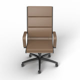 OL Mode PU Leather Upholstered Boardroom Chair - Chocolate