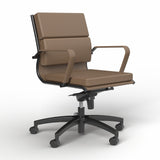 OL Mode PU Leather Upholstered Boardroom Chair - Chocolate