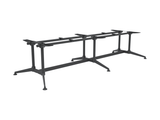 OL Modulus Twin Post Double Span All Black Meeting Table Frame
