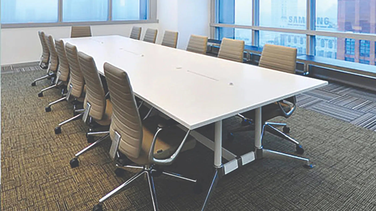 OL Modulus Meeting Table Twin Post Triple Span Frame