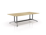 OL Modulus Twin Post Chrome Collar Leg Boardroom Table