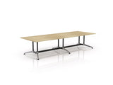 OL Modulus Twin Post Chrome Collar Leg Boardroom Table