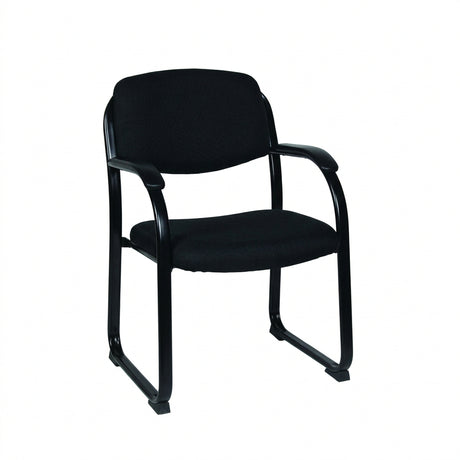 MA Morgan Fabric or Vinyl Upholstered Sled Base Visitor Armchair