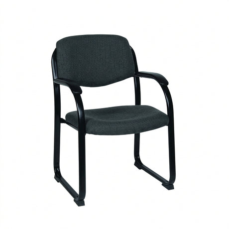 MA Morgan Fabric or Vinyl Upholstered Sled Base Visitor Armchair
