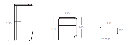 OL Motion Link Freestanding Phone Booth