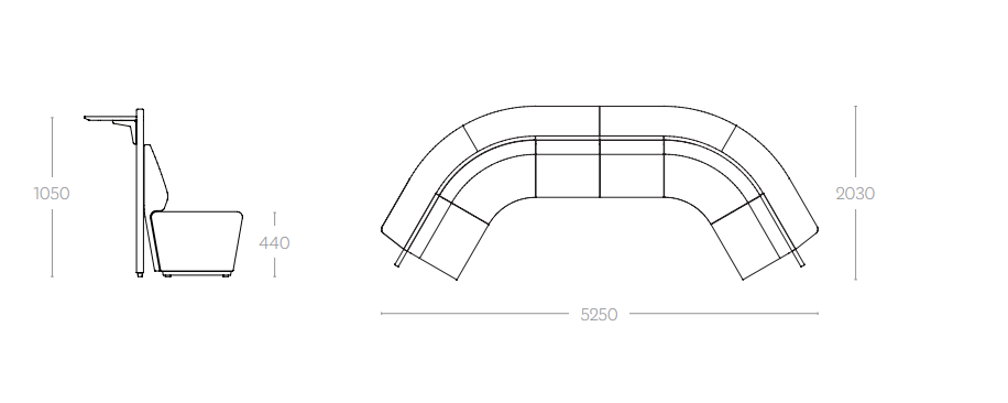 OL Motion Expo 6 Seater Reception Area Lounge