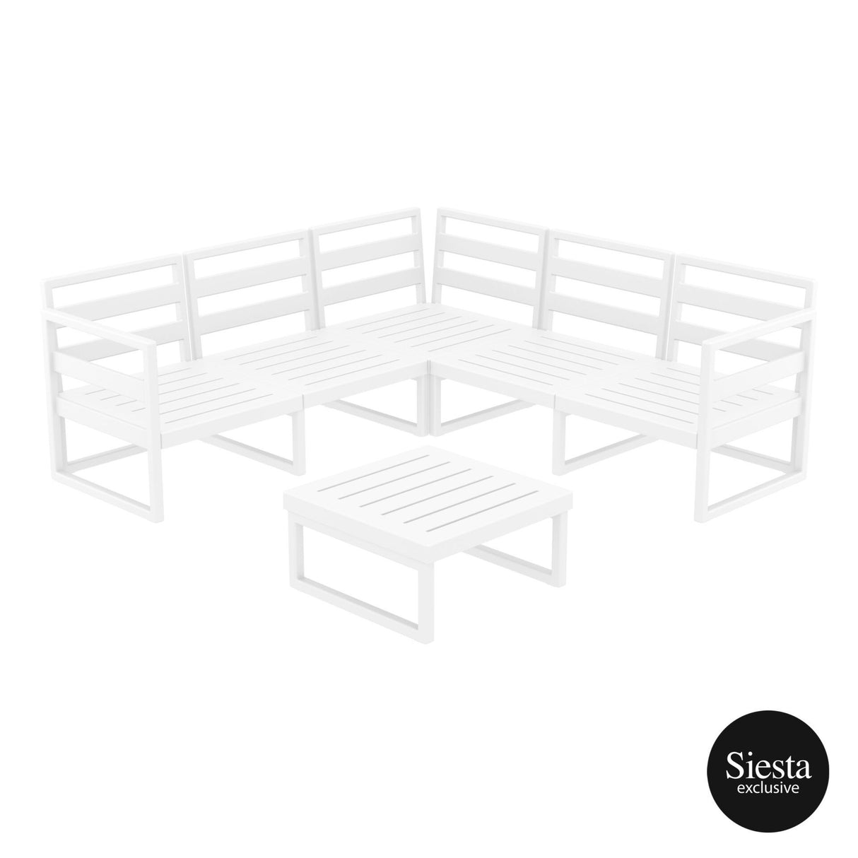 FL Mykonos Hospitality Outdoor Corner Lounge Set