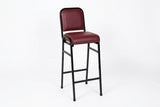 MA Nice Fabric or Vinyl Upholstered Stackable Bar Stool with Back