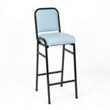 MA Nice Fabric or Vinyl Upholstered Stackable Bar Stool with Back
