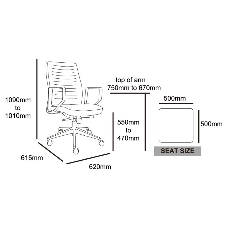 MA Neon Low Back Executive Chair