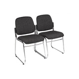 MA Nova Fabric Upholstered Chrome Based Stackable Visitor Chair