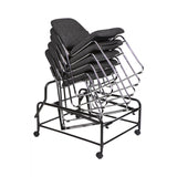 MA Nova Fabric Upholstered Chrome Based Stackable Visitor Chair