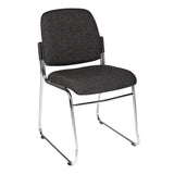 MA Nova Fabric Upholstered Chrome Based Stackable Visitor Chair