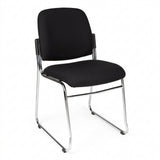 MA Nova Fabric or Vinyl Upholstered Chrome Based Stackable Visitor Chair