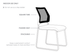 ST Neo Mesh Back Stackable Hospitality Chair