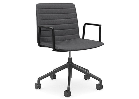 DD Nikola Meeting Chair with Black Arm Rest