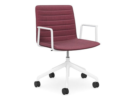 DD Nikola Meeting Chair with White Arm Rest