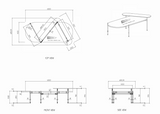 RL Nido Metal Leg Oval Coffee Table