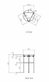 RL Nido Metal Leg Round Coffee Table