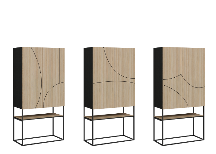 DD Nimbus 2 Door 3 Shelves Cupboard