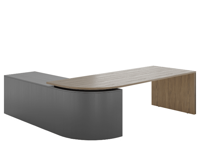 DD Noah Semi Curved Corner Panel Executive Desk