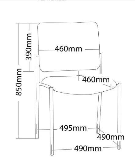 ST Vera Fabric Upholstered Hospital & Arm Chair Chair