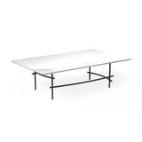 OL Arcos Marble Top Metal Base Rectangular Coffee Table