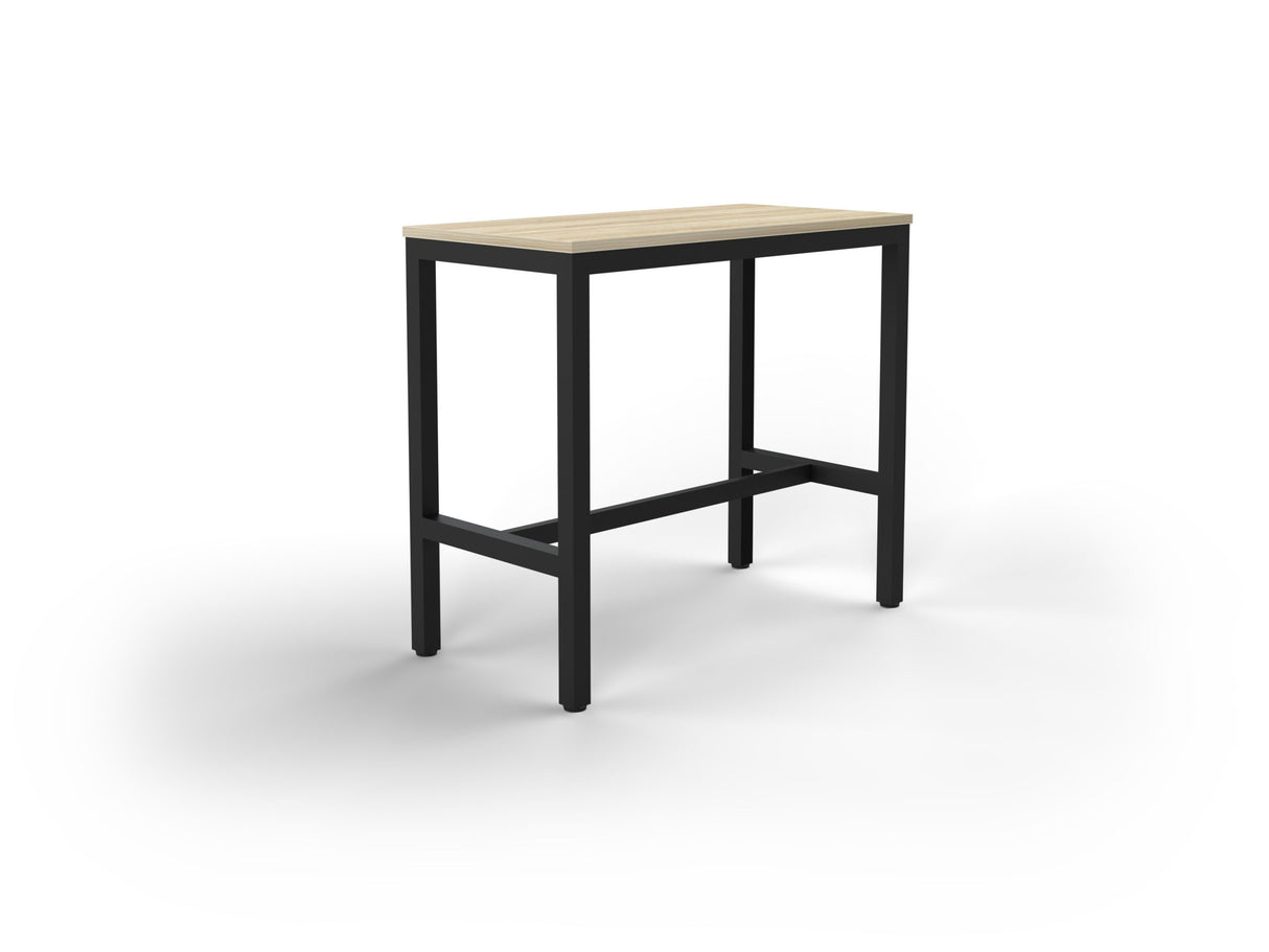 OL Axis Bar Leaner Table - Oak Top with Black Frame