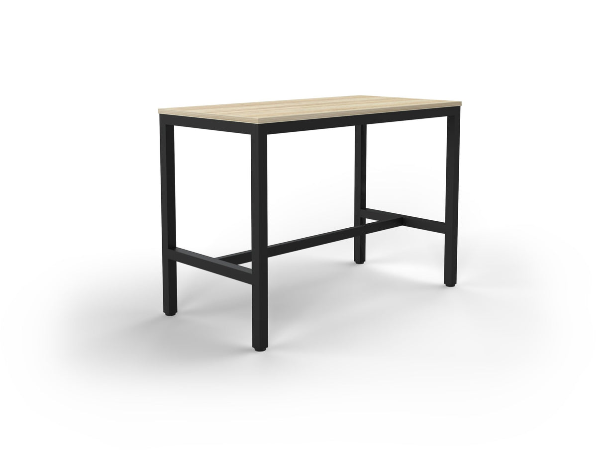 OL Axis Bar Leaner Table - Oak Top with Black Frame