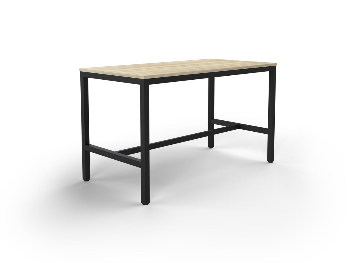 OL Axis Bar Leaner Table - Oak Top with Black Frame