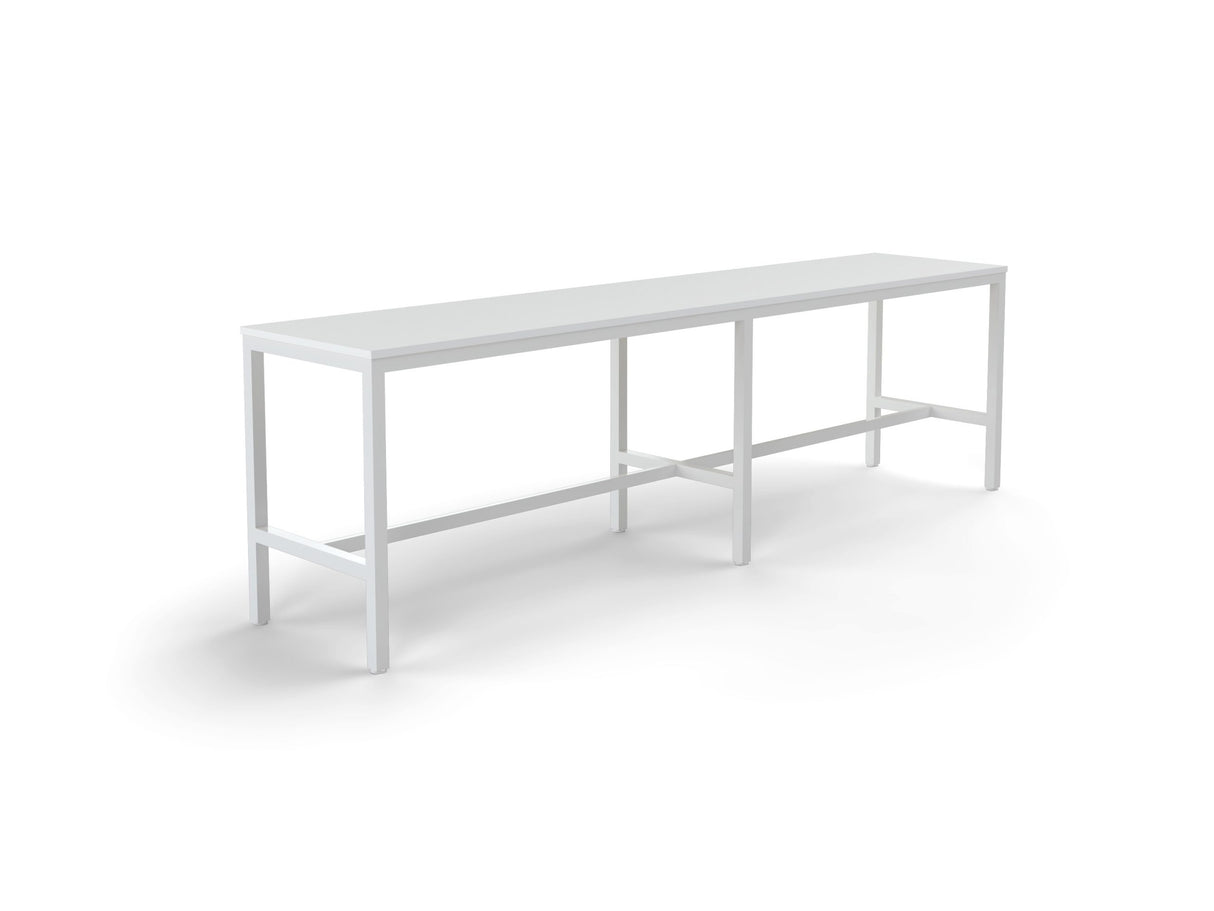 OL Axis Extra Long Bar Leaner Table - White Top