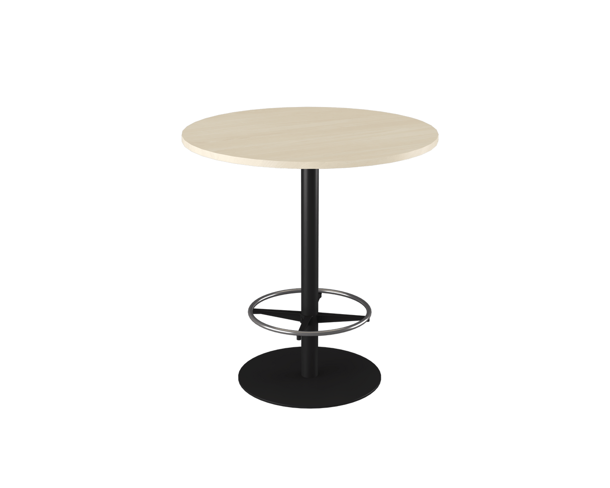 OL Metal Disc Base Round Bar Table