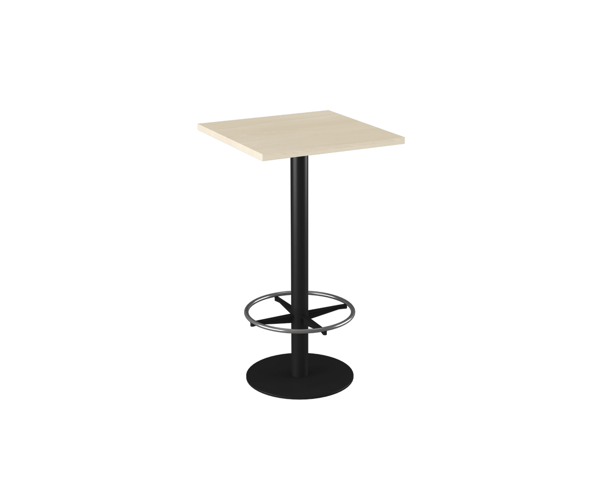 OL Metal Disc Base Square Bar Table