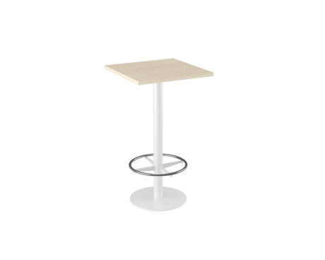 OL Metal Disc Base Square Bar Table