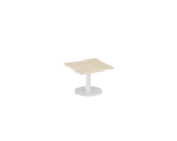 OL Metal Disc Base Square Coffee Table