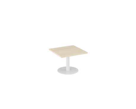 OL Metal Disc Base Square Coffee Table