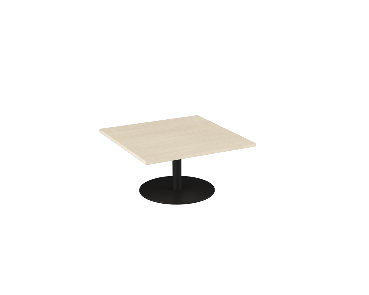 OL Metal Disc Base Square Coffee Table