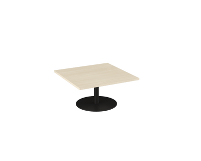 OL Metal Disc Base Square Coffee Table