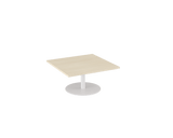 OL Metal Disc Base Square Coffee Table