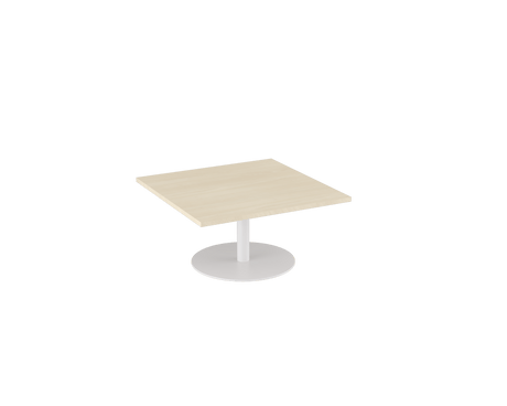 OL Metal Disc Base Square Coffee Table