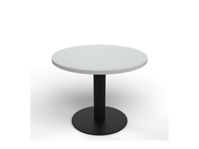 OL AltoSystem Black Metal Base Round Coffee Table