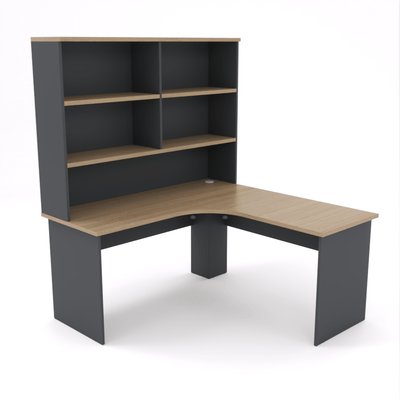 OL AltoSystem Melamine Board Corner Desk with Hutch
