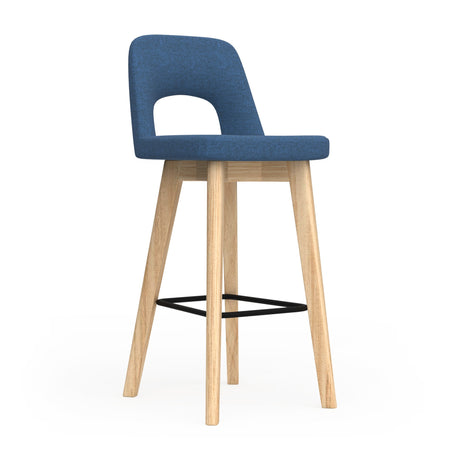 OL Elaro Fabric Upholstered Timber Leg Breakout High Chair