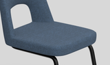 OL Elaro Fabric Upholstered Metal Leg Breakout High Chair