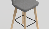 OL Elaro Fabric Upholstered Timber Leg Breakout High Chair